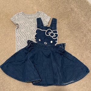 Hello Kitty set Dress and T-shirt